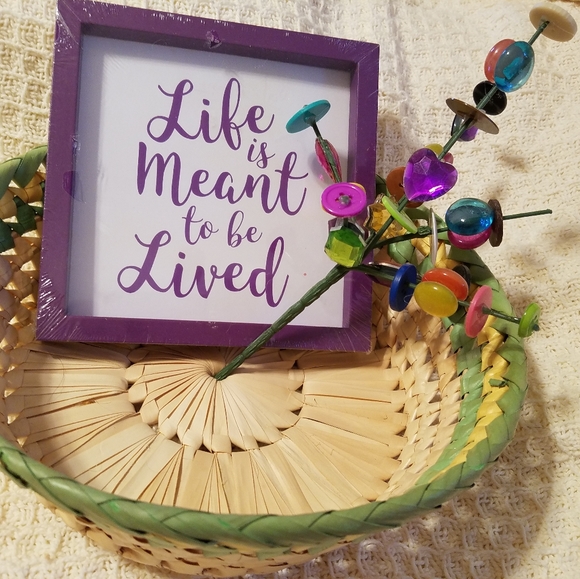 This listing is for Home decor bundle This bundle comes with a wicker basket - Picture 7 of 7